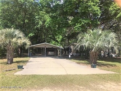 Double carport and driveway