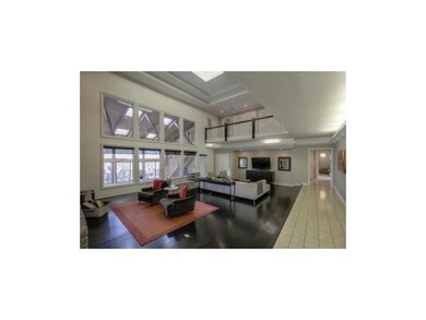 Soaring ceilings, bright and open