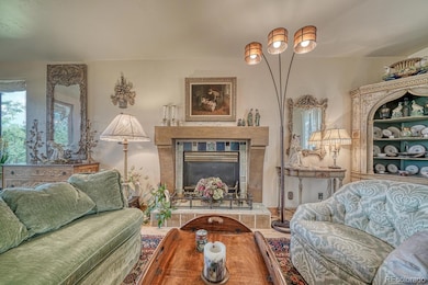 ... as well as the artistic fireplace