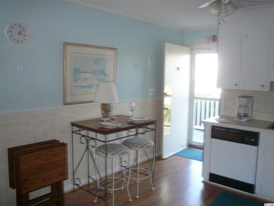 This area works for a dining table and chairs or a