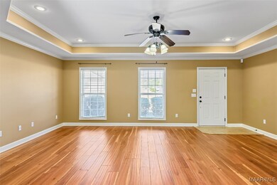Wood floors in living and bedrooms