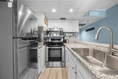 Stainless steel appliances.