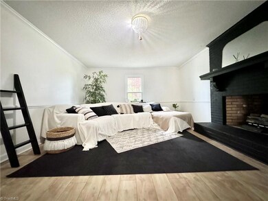 Den with newer flooring
