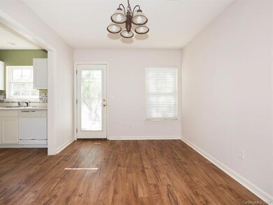 Dining room with door to patio area