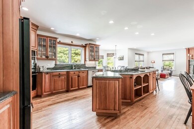 Cherry cabinets & granite counters