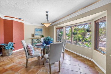 Expansive dining room.