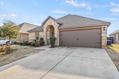 Beautiful custom brick arch over covered front por