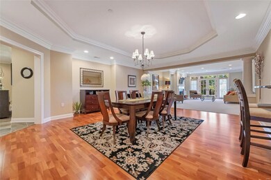Look at that coffered ceiling!