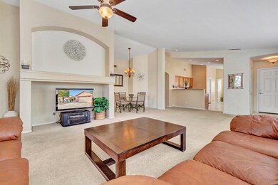 Living room, dining and kitchen