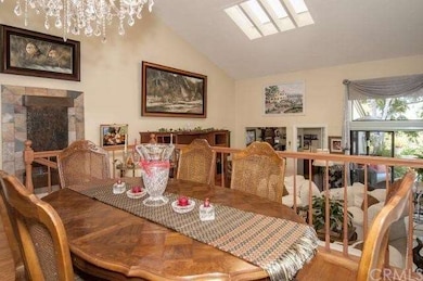 Formal dining room overlooking living room. Custom
