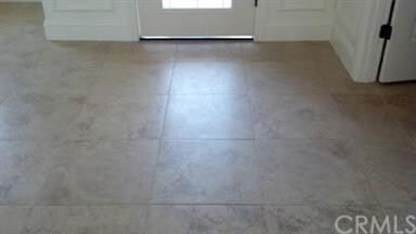 This beautiful tile flooring is everywhere except 