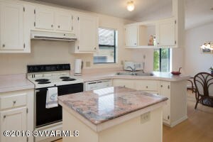 Kitchen with granite island