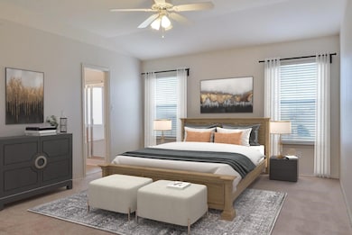 Primary suite *pic virtually staged*