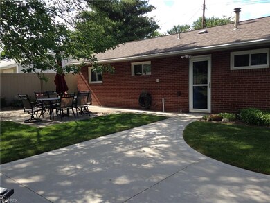 There's a nice spacious patio and privacy fence in