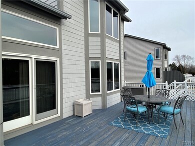 Exterior rear and deck.