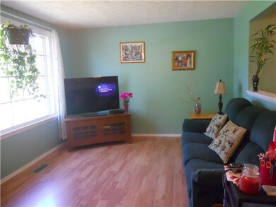 Living room with great front window
