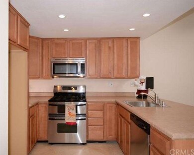 Kitchen with stainless steel appliances
