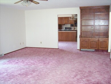 Living room with built in