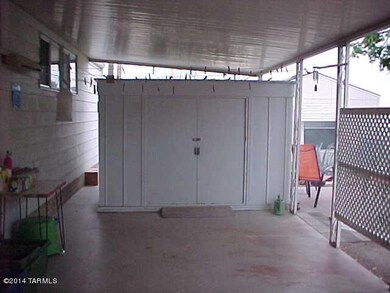 Awing side with shed