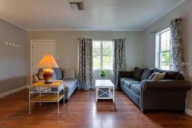 The wood laminate floors make for easy maintenance.