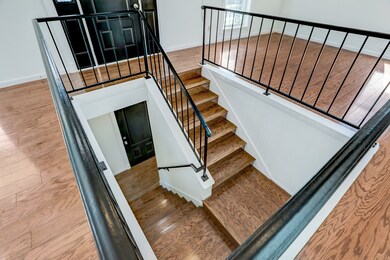 Primary door opens onto the second floor living ar