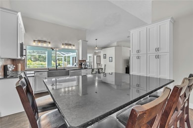 kitchen island/ granite countertops