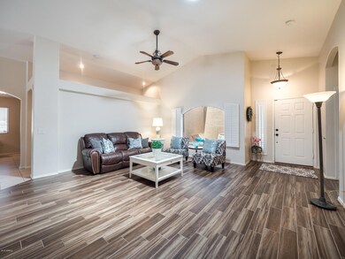 Living room at entry