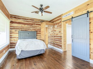 Bedroom number one. The bed stays!