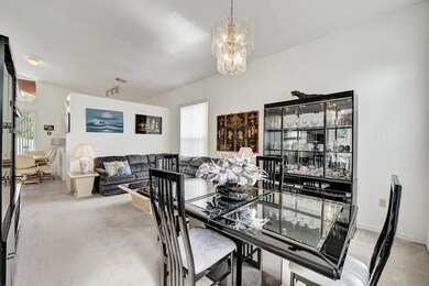 Formal living and dining room at entrance to the h