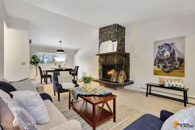 Open living and dining