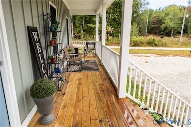 Full and welcoming front porch
