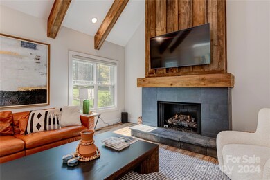 Fireplace with custom mantel