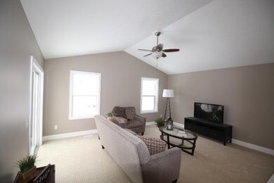 Great Room with cathedral ceilings