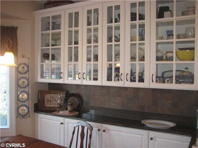 Kitchen - Glass Front Cabinets! Hardwood Floors!