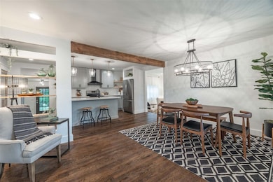 Entry and dining room