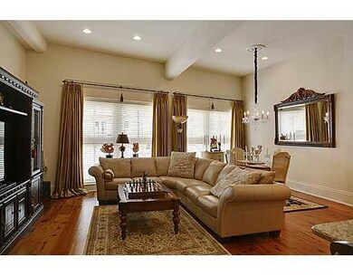 Living Room. Fabulous great room with pine floors