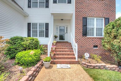 Low maintenance vinyl & brick exterior.  Aggregate