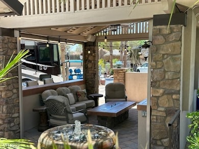 View of patio / terrace with a gazebo