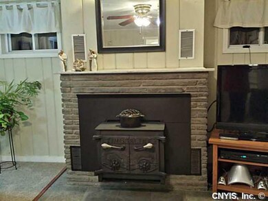 Family Room Warm up to the wood stove!