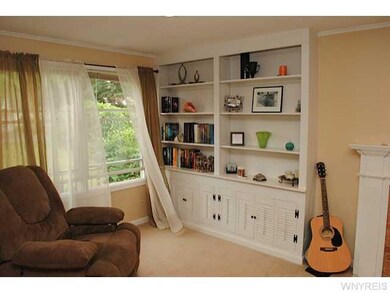 Living Room Built in cabinets with electric