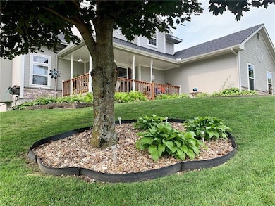 Landscaping in front of home