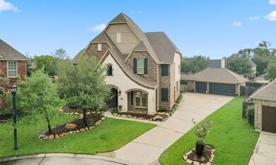 The oversized cul de sac lot has plenty of space in the back yard for a pool and play space