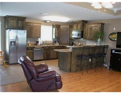 Kitchen. Kitchen area open to living