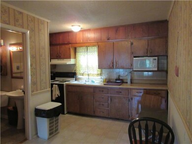 Kitchen has an eating area