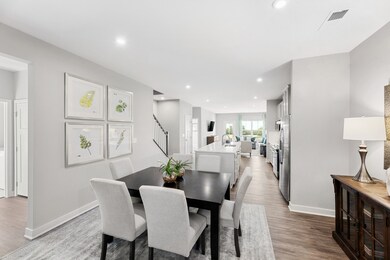 View from entry foyer - step into your new home with first floor owner's suite!