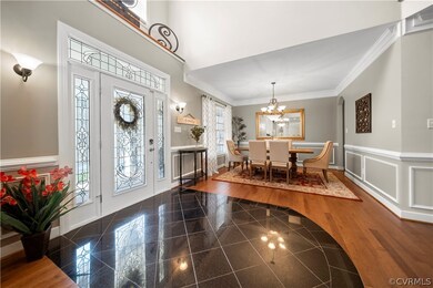 Open & Elegant Formal Dining Room is accentuated w