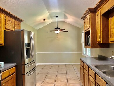 View of Kitchen and Dining Room