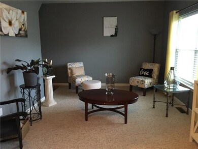 Front living room, looking from foyer