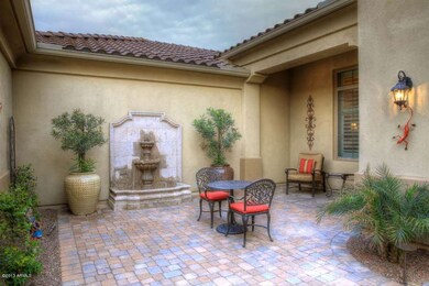Courtyard with Custom Fountain