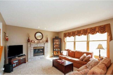 Main floor family room overlooks the private backy